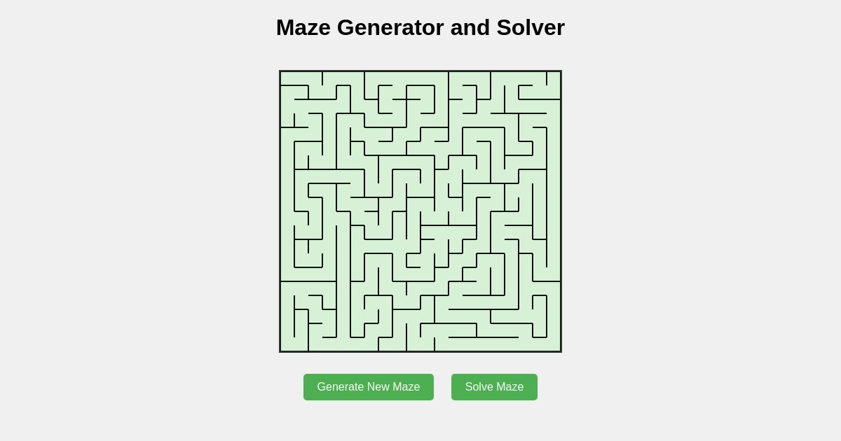 Maze Generator and Solver