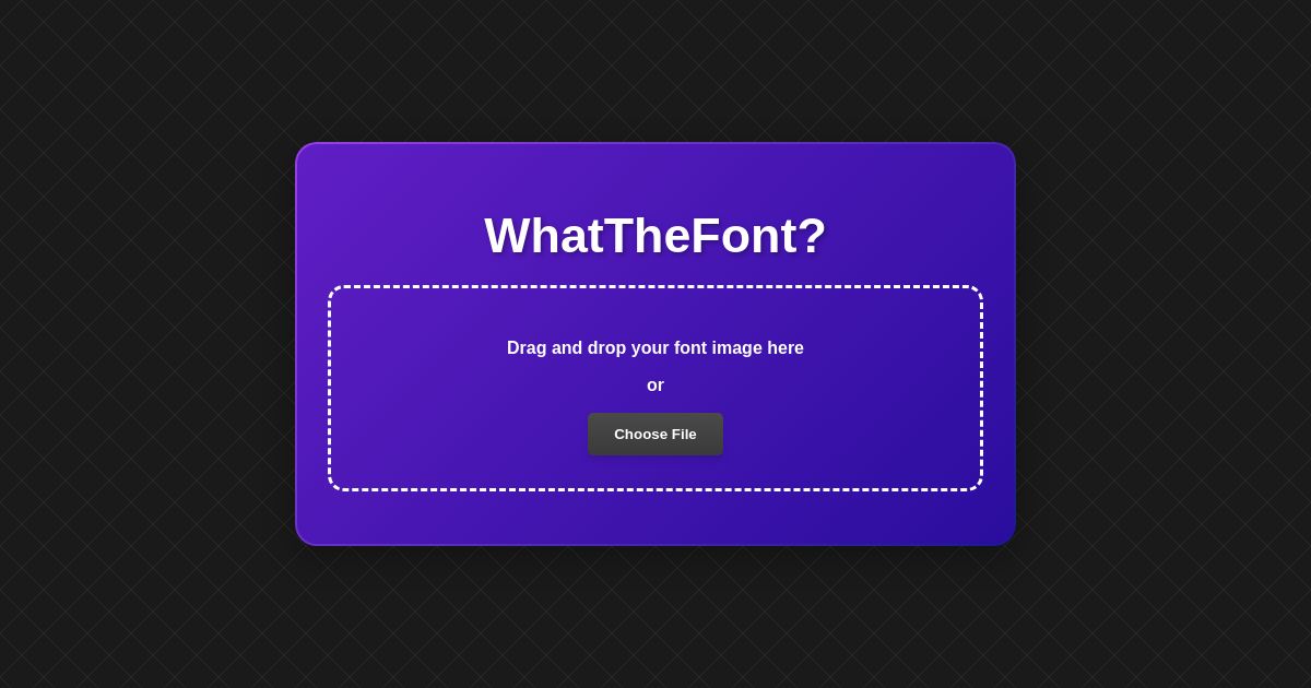 WhatTheFont Whatthefont