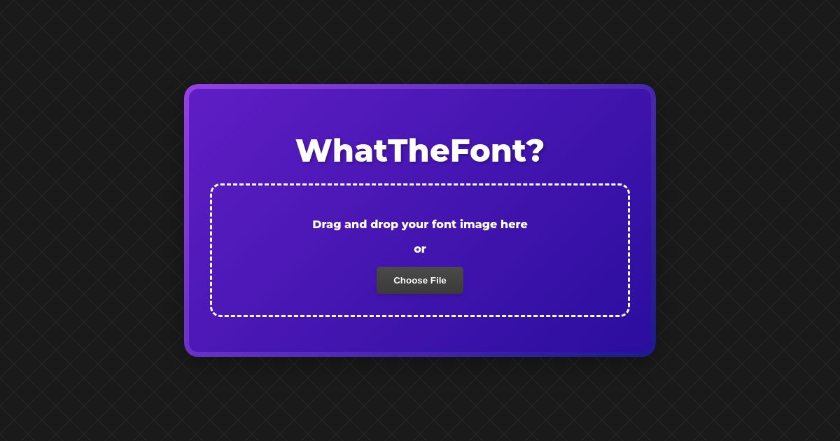 WhatTheFont Whatthefont