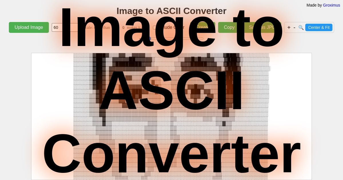 Image to ASCII Converter