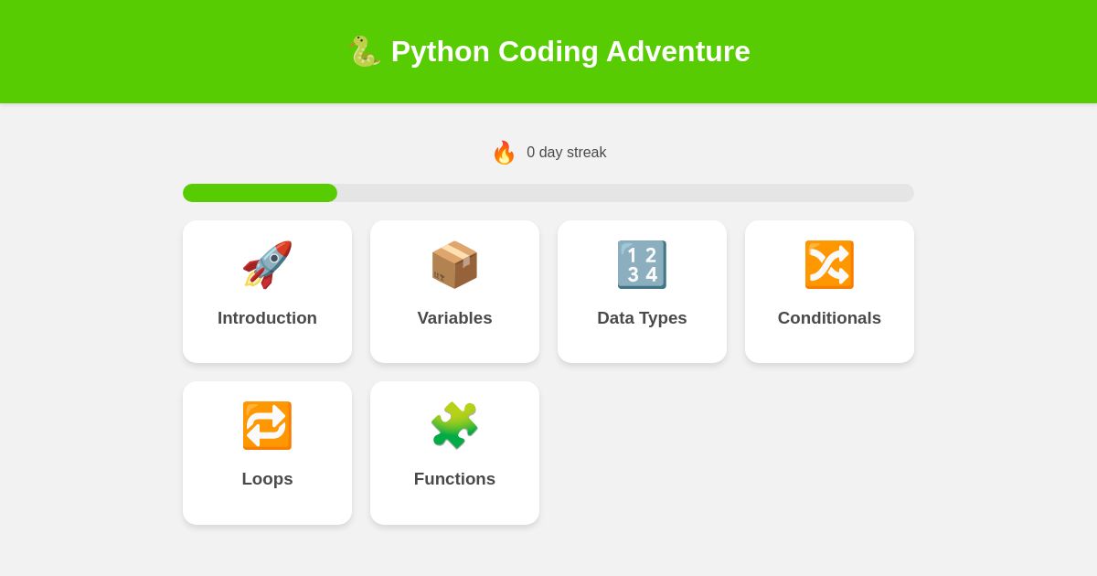 Python Coding Adventure