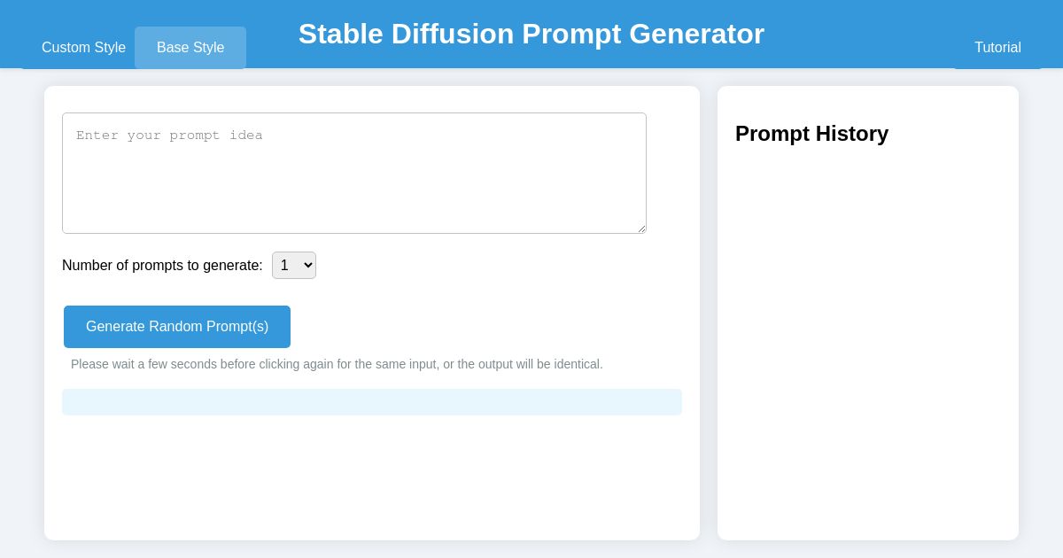 Stable Diffusion Prompt Generator