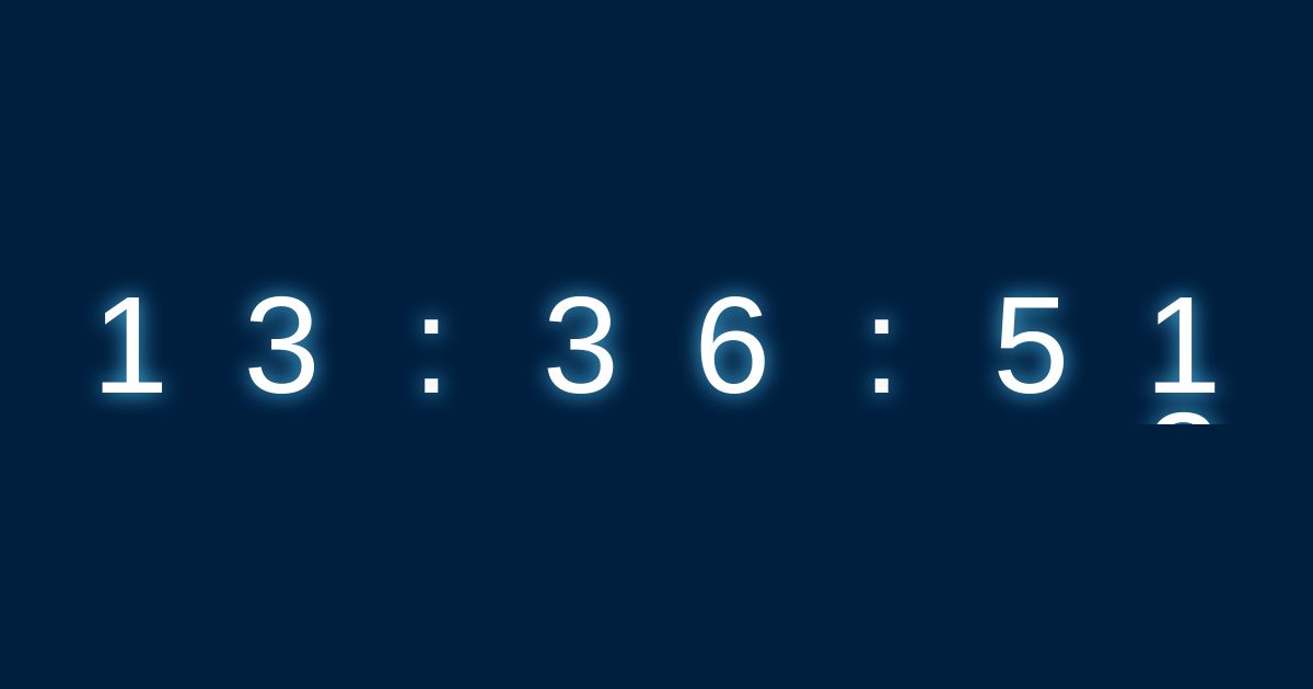 Responsive Digital Clock Simulator