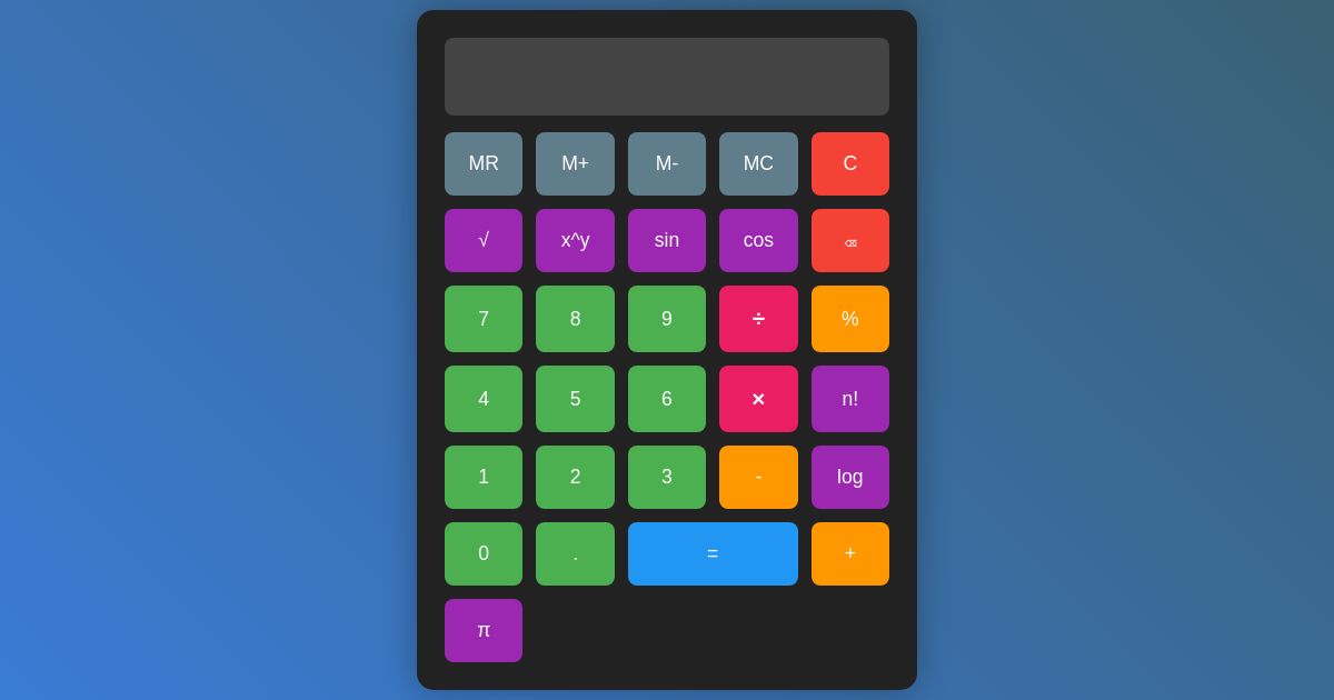 Advanced Calculator With Clear Division Button Advanced calculator with clear division button