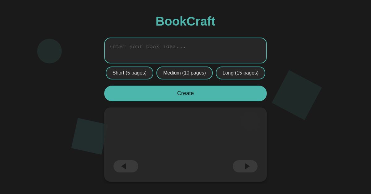 BookCraft - Create Your Own Interactive Story