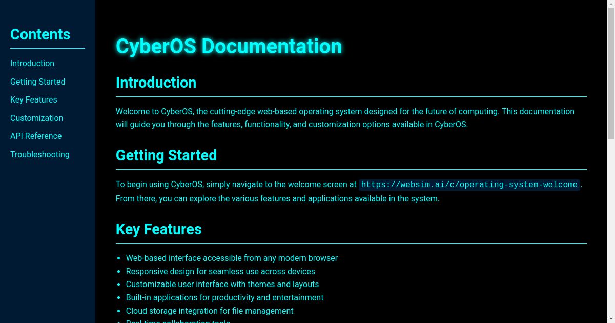 CyberOS Documentation