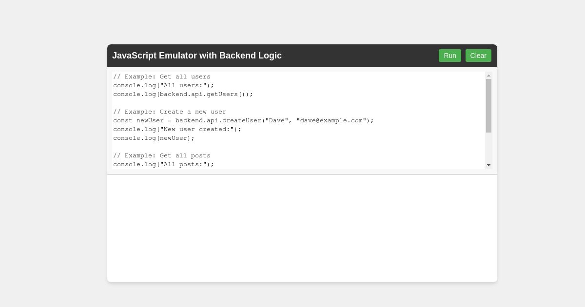 JavaScript Emulator