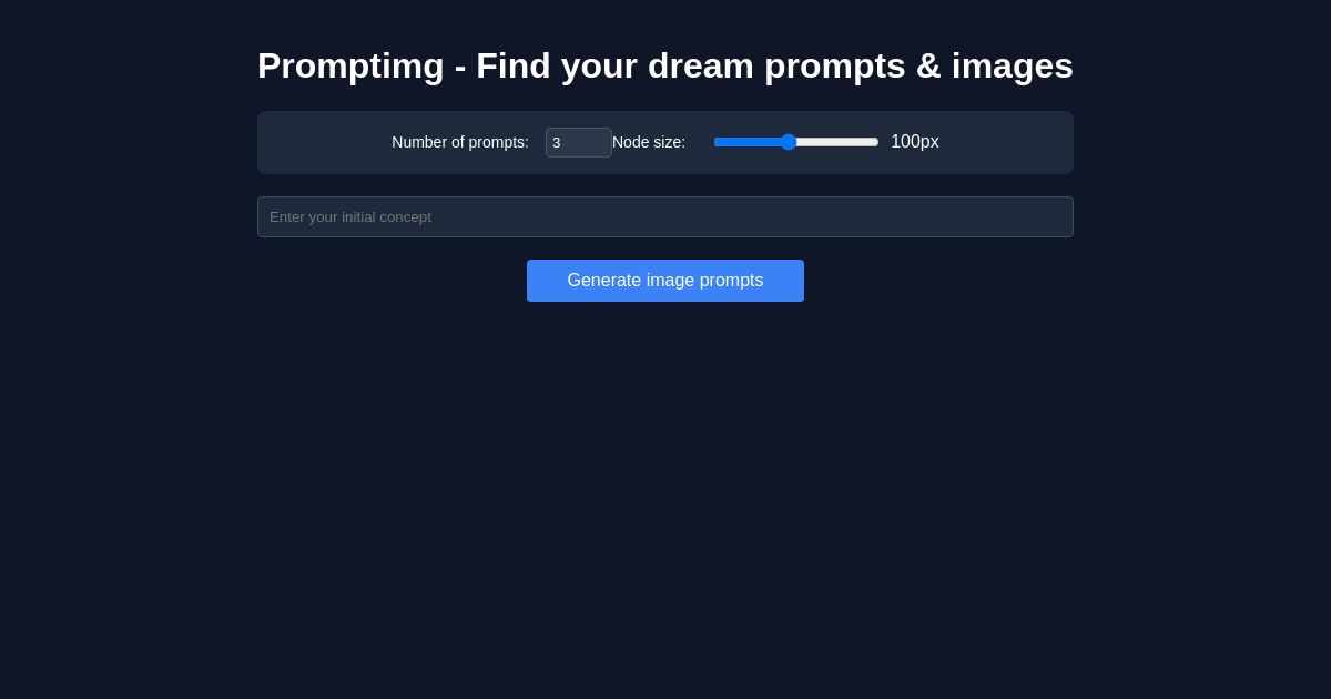 Promptimg - AI Image Prompt Generator st
