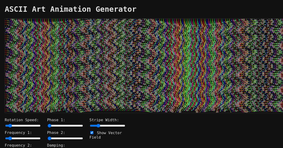 ASCII Art Animation Generator st