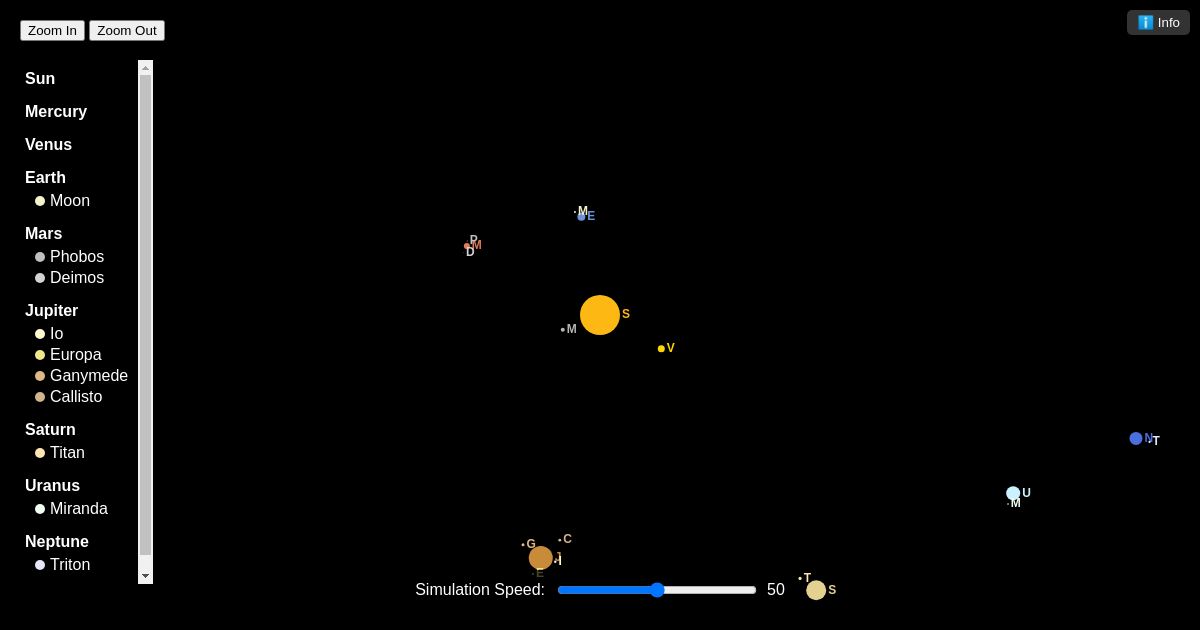 SpaceTime Fabric Simulator - Planets and Moons