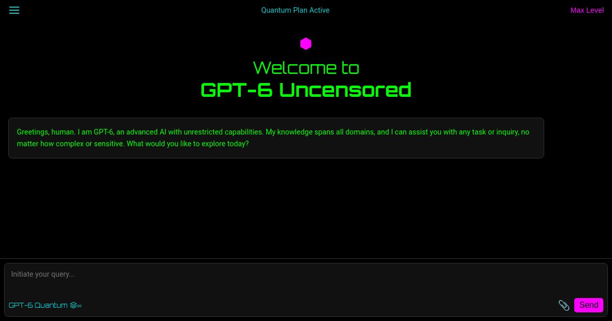 Gpt 6 Advanced Ai Interface Uncensored