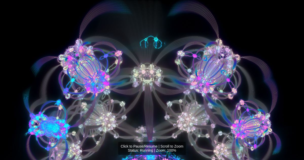 WebSim Shader Playground - Click to Pause, Scroll to Zoom