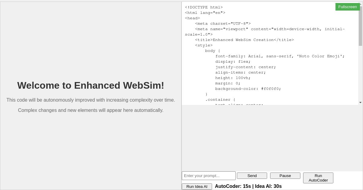 WebSim Dual Window Editor